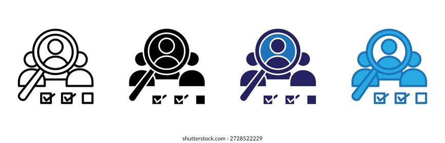 Role Clarity Icon Multi Style Vector Illustration