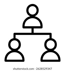 Role hierarchy icon on white background vector
Vector icon remote work freelance