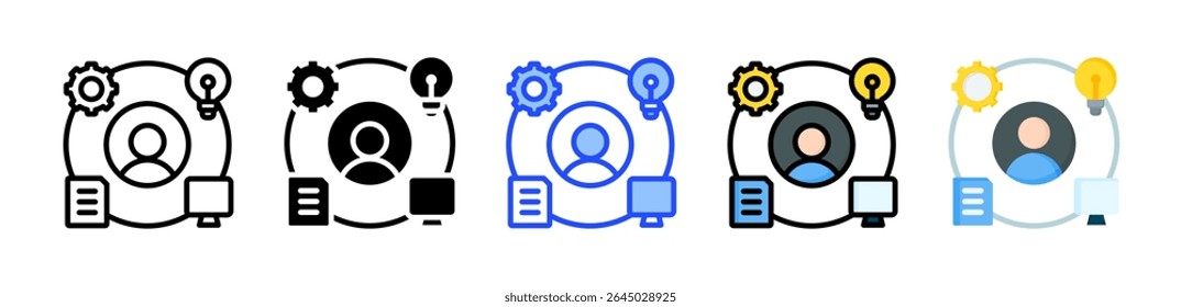 Role Icon Collection With Multiple Styles