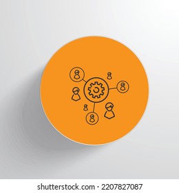 Role Management Icon Vector Design