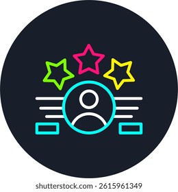 Role Model Line Multi Colour Circle