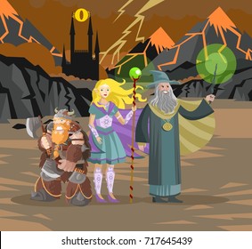 role party warriors in evil valley svg