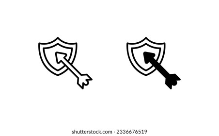 Role Play Game icon design with white background stock illustration