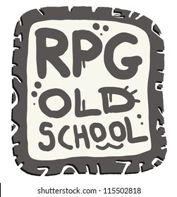 Role player game old school symbol