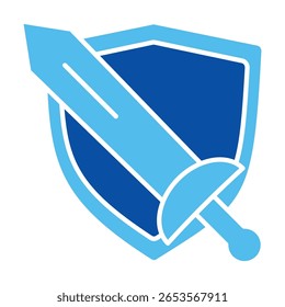 Ícones De Reprodução De Funções Em Estilo Azul, Ilustração De Vetor