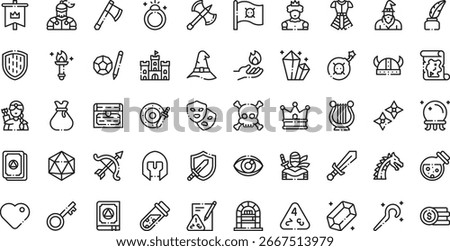Role playing icons High-Quality Vector Icons Collection with Editable Stroke. Ideal for Professional and Creative Projects