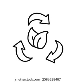 The Role of Renewable Materials vector stock icon