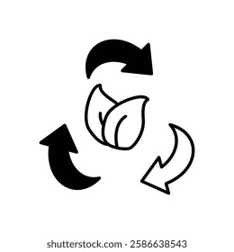The Role of Renewable Materials vector stock icon