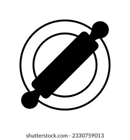 Roling Pin icon, Vector Stock illustration.