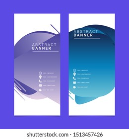 roll up abstract banner design template. design for web banner or print.