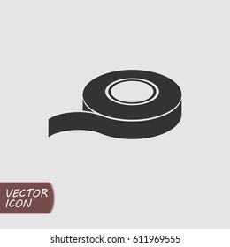 Scotch Tape Line Icon Sticky Roll Stock Vector (Royalty Free ...