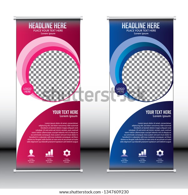 Roll Banner Stock Vector Royalty Free 1347609230