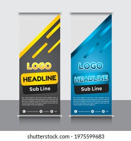 roll up banner, brochure, flyer, banner design, template, vector, abstract, line pattern background, modern x-banner, pull up banner,  rectangle size banner.