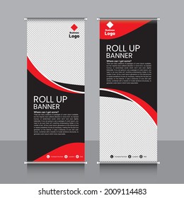 roll up banner, brochure, flyer, banner design, industrial, company, template, vector, abstract, line pattern background, modern x-banner, pull-up banner,  rectangle size banner.