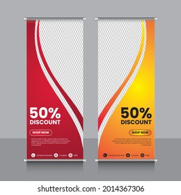 roll up banner, brochure, flyer, banner design, industrial, company, template, vector, abstract, line pattern background, modern x-banner, pull-up banner,  rectangle size banner.