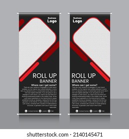 roll up banner, brochure, flyer, banner design, industrial, company, template, vector, abstract, line pattern background, modern x-banner, pull-up banner,  rectangle size banner.