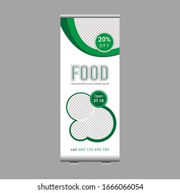 Roll up banner business design on background.Brochure template layout,cover design,annual report,leaflet,presentation background,display,flag-banner,layout in rectangle vinyl with Vector Illustration.