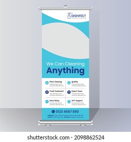 Roll Up Banner Cleaning Service Agency