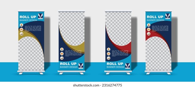 Roll up banner for construction and bussiness