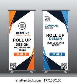 Roll up Banner Design, Business Roll up banner , Vector Roll up Bnanner