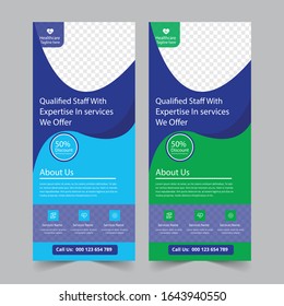 Roll up banner design print template