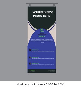 Roll up banner design template