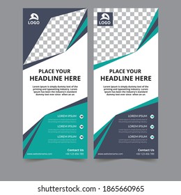 roll up banner design template
