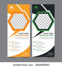 roll up banner design template