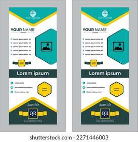 Roll Up Banner Design template