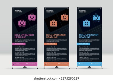 Roll up banner Design Template