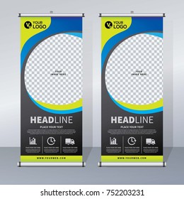 Roll up banner design template