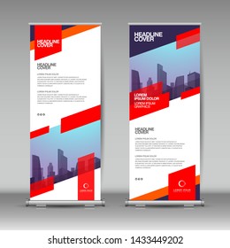 Roll up banner design template. Abstract background, business brochure, flyer, vertical, cover presentation, infographics, rectangle size.headline.