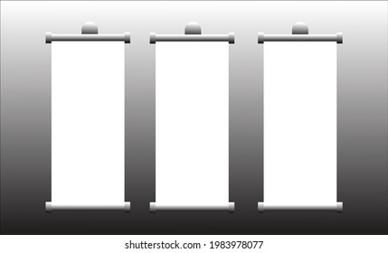 roll up banner design template business flag mockup