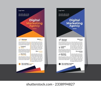 Roll up banner design ,template ,creative roll up banner ,modern roll up , unique up stand  design ,mock banner layout ,Business  banner . marketing stand.