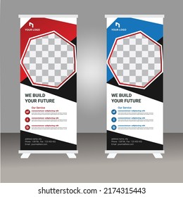 Roll up  banner design template, modern x-banner, rull up design, Golf Competition Roll Up Banne,Modern Sport Rull Up Banner Template Vector EPS