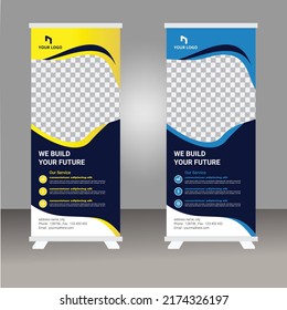 Roll up  banner design template, modern x-banner, rull up design, Golf Competition Roll Up Banne,Modern Sport Rull Up Banner Template Vector EPS
