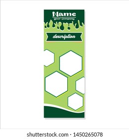 Roll up banner design template, vertical, abstract banner background, pull up design, modern x-banner