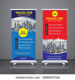 Roll up banner design template, vertical, abstract background, brochure flyer banner design vertical template vector, cover presentation abstract geometric background, modern publication x-banner 