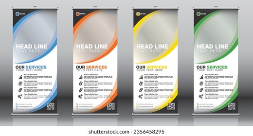 Modelo de diseño de pancartas de apunte vertical Anuncio comercial Volante de negocios Vector de folletos
