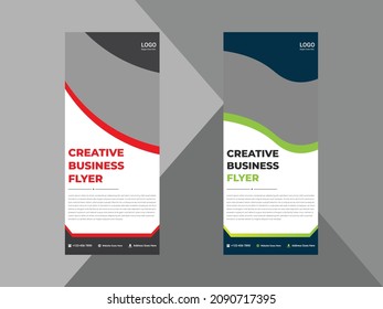 roll up banner design templates. business corporate roll up banner design ideas. poster leaflet brochure design ideas. cover, banner, poster, print-ready