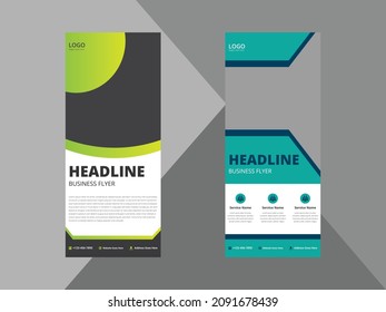 roll up banner design templates. business corporate roll up banner design ideas. poster leaflet brochure design ideas. cover, banner, poster, print-ready