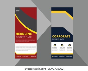 roll up banner design templates. business corporate roll up banner design ideas. poster leaflet brochure design ideas. cover, banner, poster, print-ready