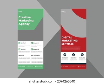 roll up banner design templates. business corporate roll up banner design ideas. poster leaflet brochure design ideas. cover, banner, poster, print-ready