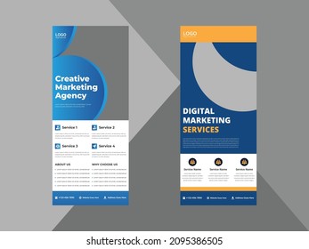 roll up banner design templates. business corporate roll up banner design ideas. poster leaflet brochure design ideas. cover, banner, poster, print-ready