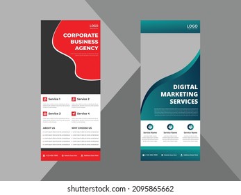 roll up banner design templates. business corporate roll up banner design ideas. poster leaflet brochure design ideas. cover, banner, poster, print-ready