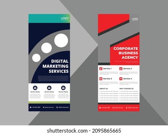 roll up banner design templates. business corporate roll up banner design ideas. poster leaflet brochure design ideas. cover, banner, poster, print-ready