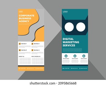 roll up banner design templates. business corporate roll up banner design ideas. poster leaflet brochure design ideas. cover, banner, poster, print-ready