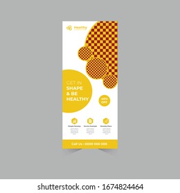 roll up banner design with vector file