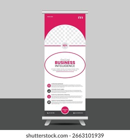 Modelo de ilustração vetorial de design de banner para marketing corporativo