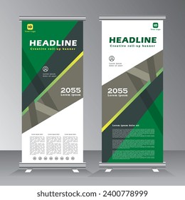 Roll up banner design, vertical banner template design, business stand template.welcome, promotion, exhibition, confferance banner template, vector eps 10,